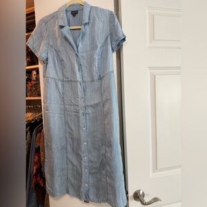 J.Jill Blue Button-Up Dress